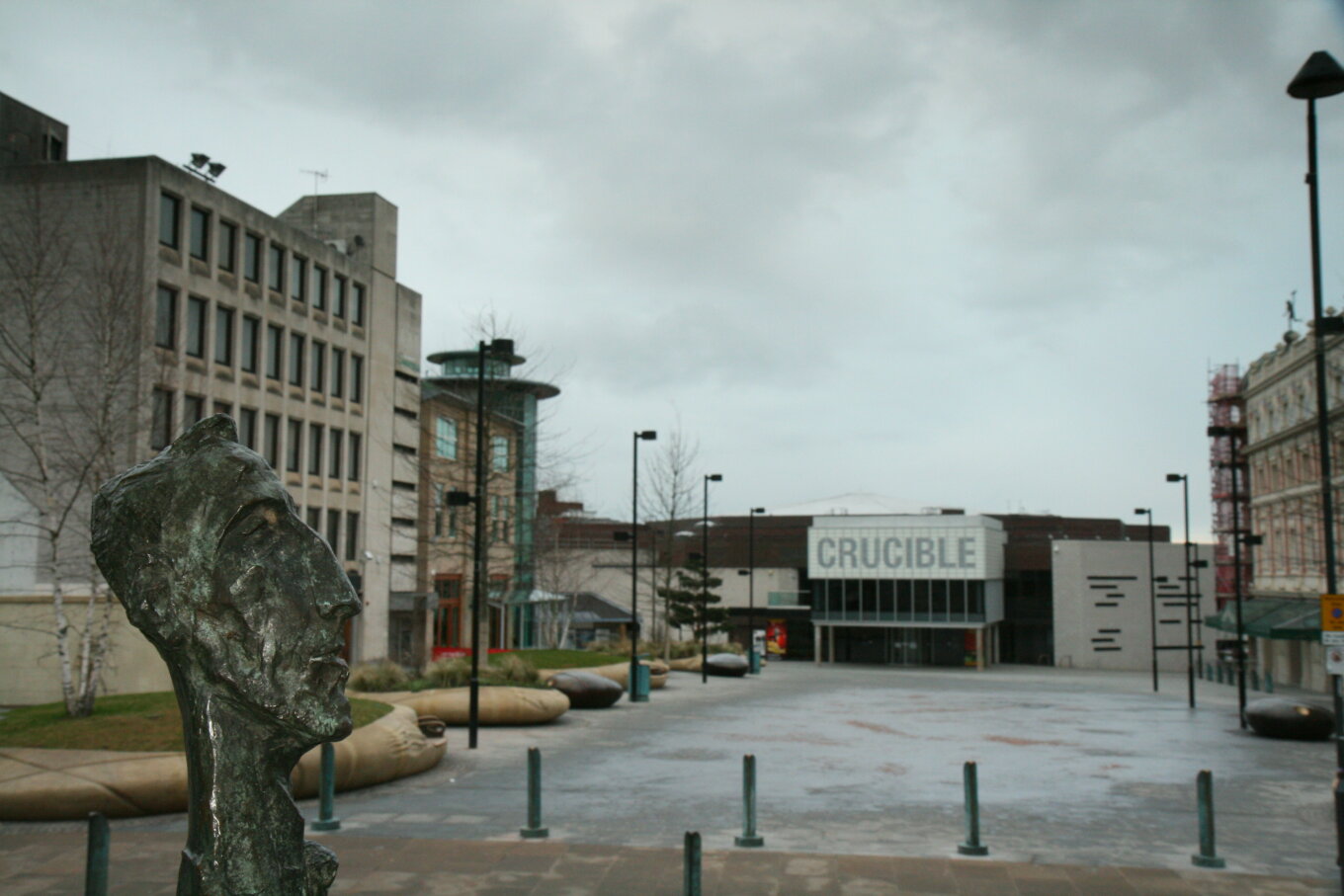 The square outside the Crucible Theatre