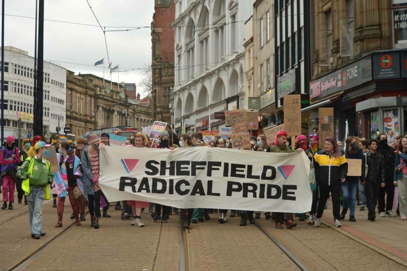 Sheffield radical pride march april 2023