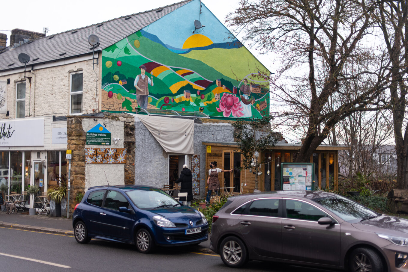 Walkley aesthete cafe street art