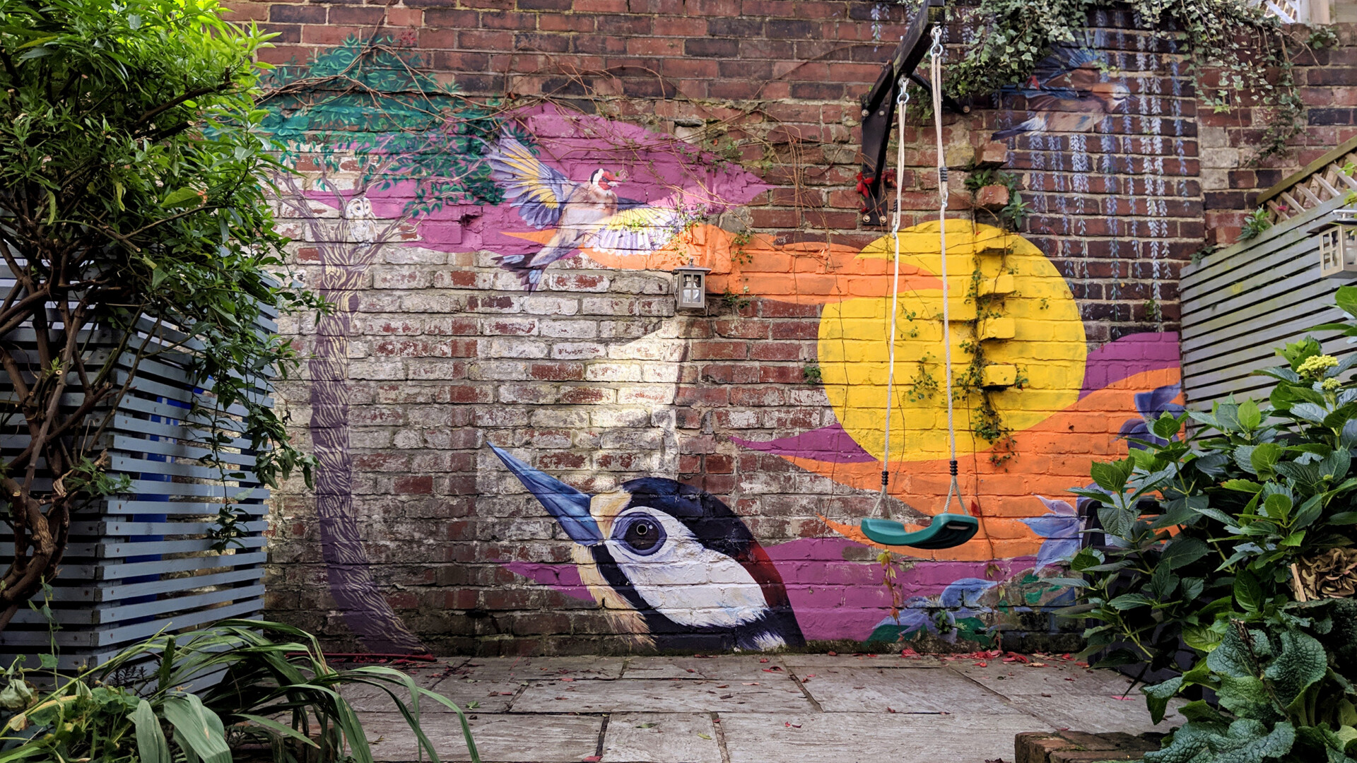 Bird mural
