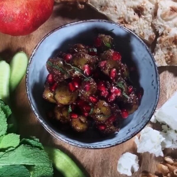 Bita’s Persian Marinated Olives with Walnuts
