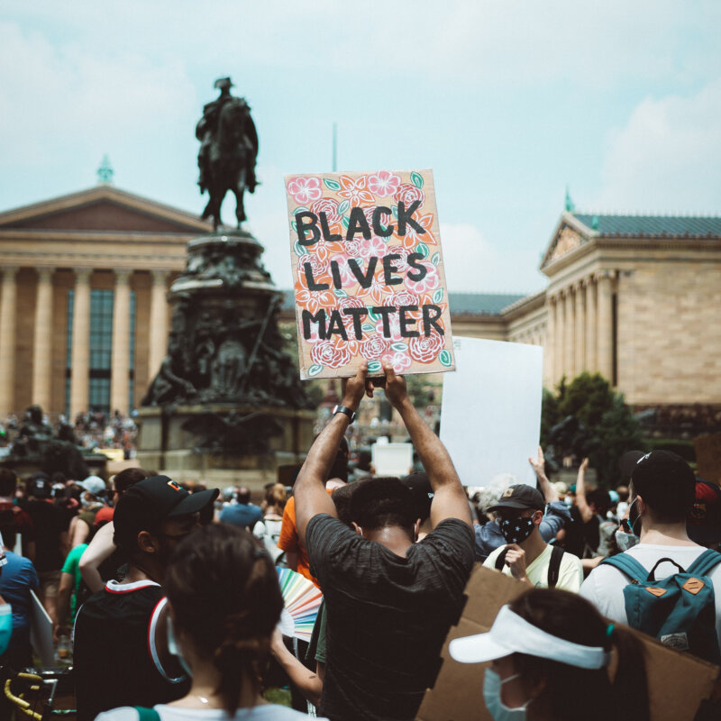 black lives matter protest sign