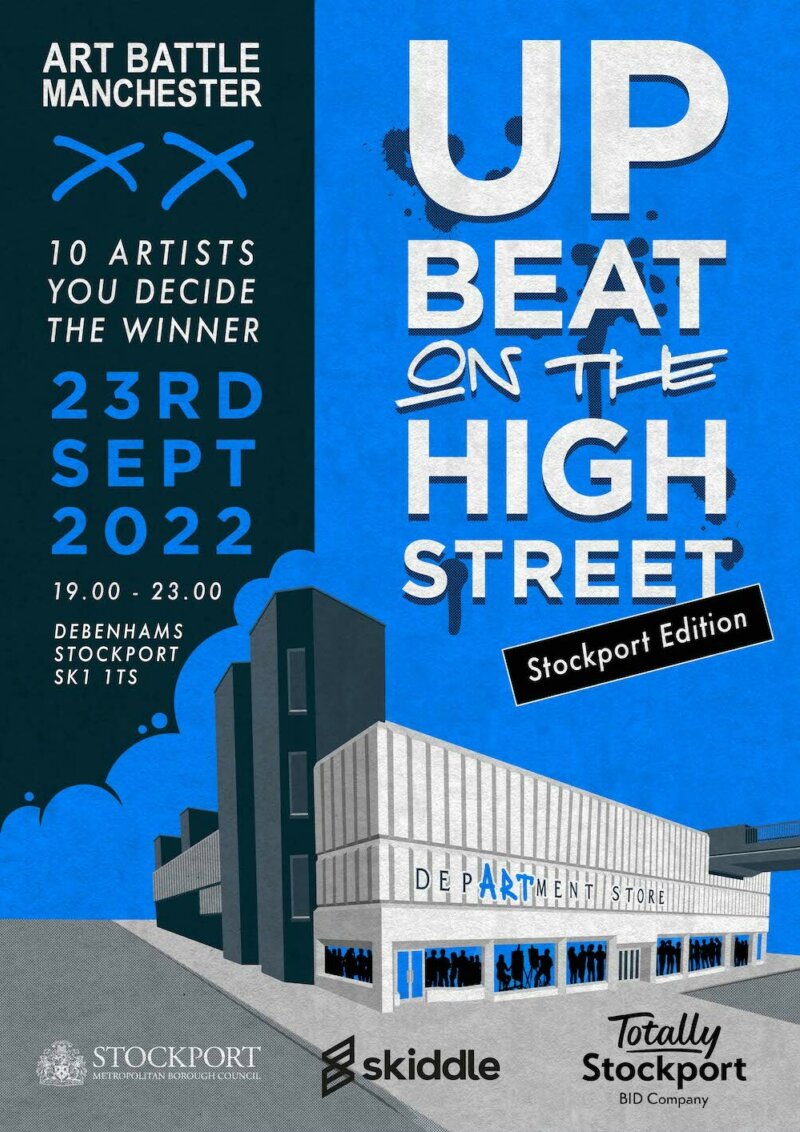 Poster for the Art Battle final on 23 September 2022