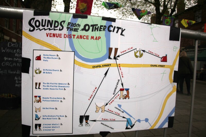 Walking map for Sounds From The Other City 2022