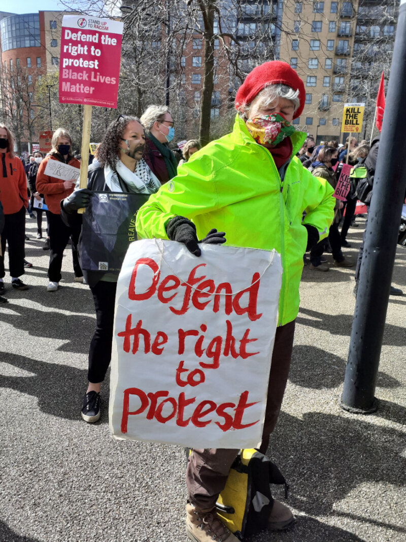 Heather hunt defend the right to protest