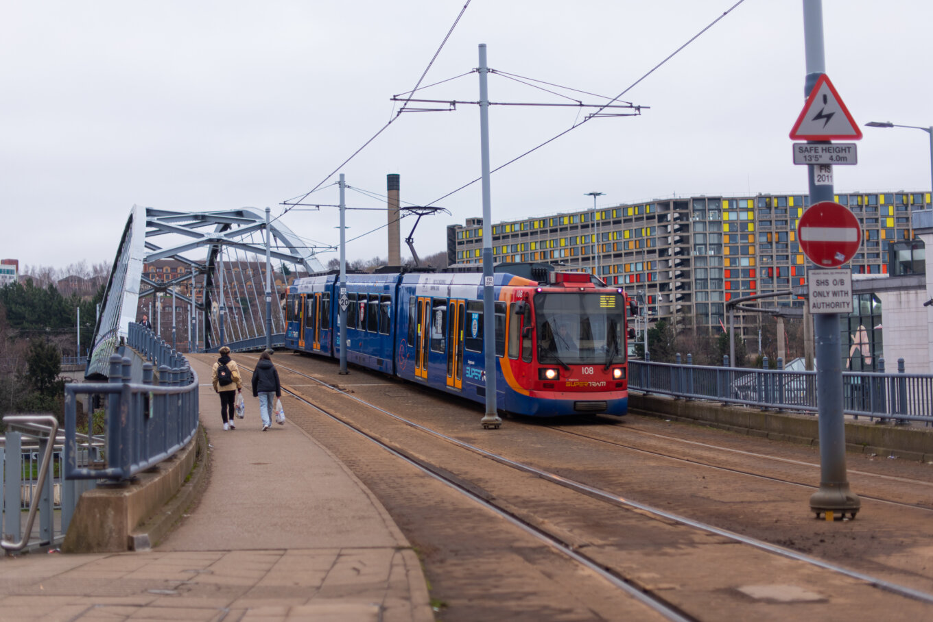 City centre park hill trams supertram