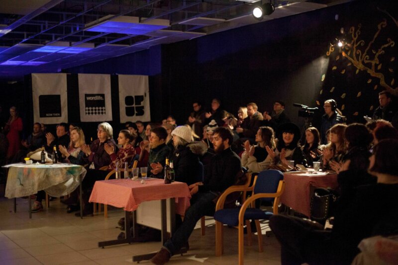 Photo of the audience at a Wordlife event.