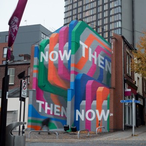 The Now Then mural on Arundel Street